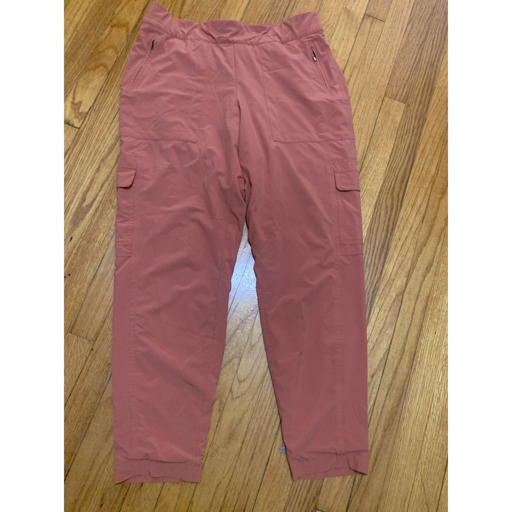 Athleta Chelsea Cargo Lined Pants Orangish Pink Color Women's Size 16T